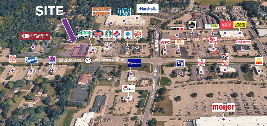 1810 W Washington St, Greenville, MI for Sale