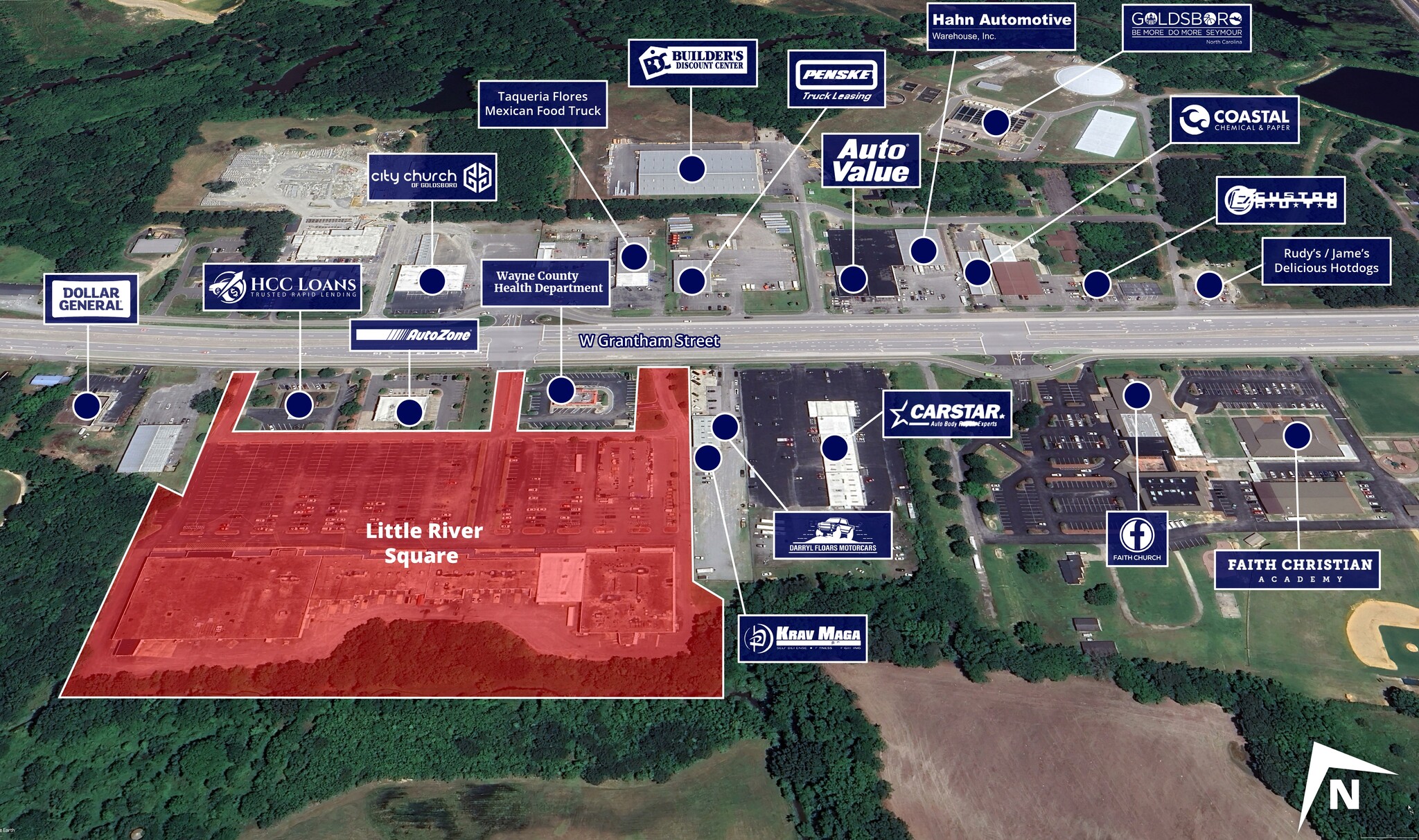 1308-1320 W Grantham St, Goldsboro, NC for Sale