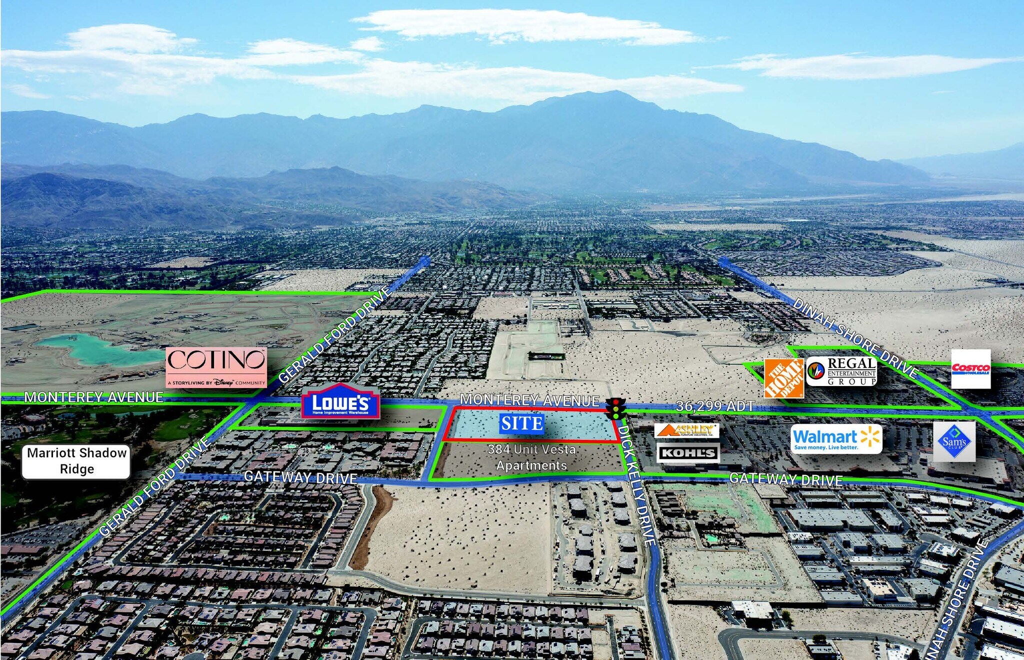 SEC Monterey Ave & Dick Kelly Dr, Palm Desert, CA for Sale