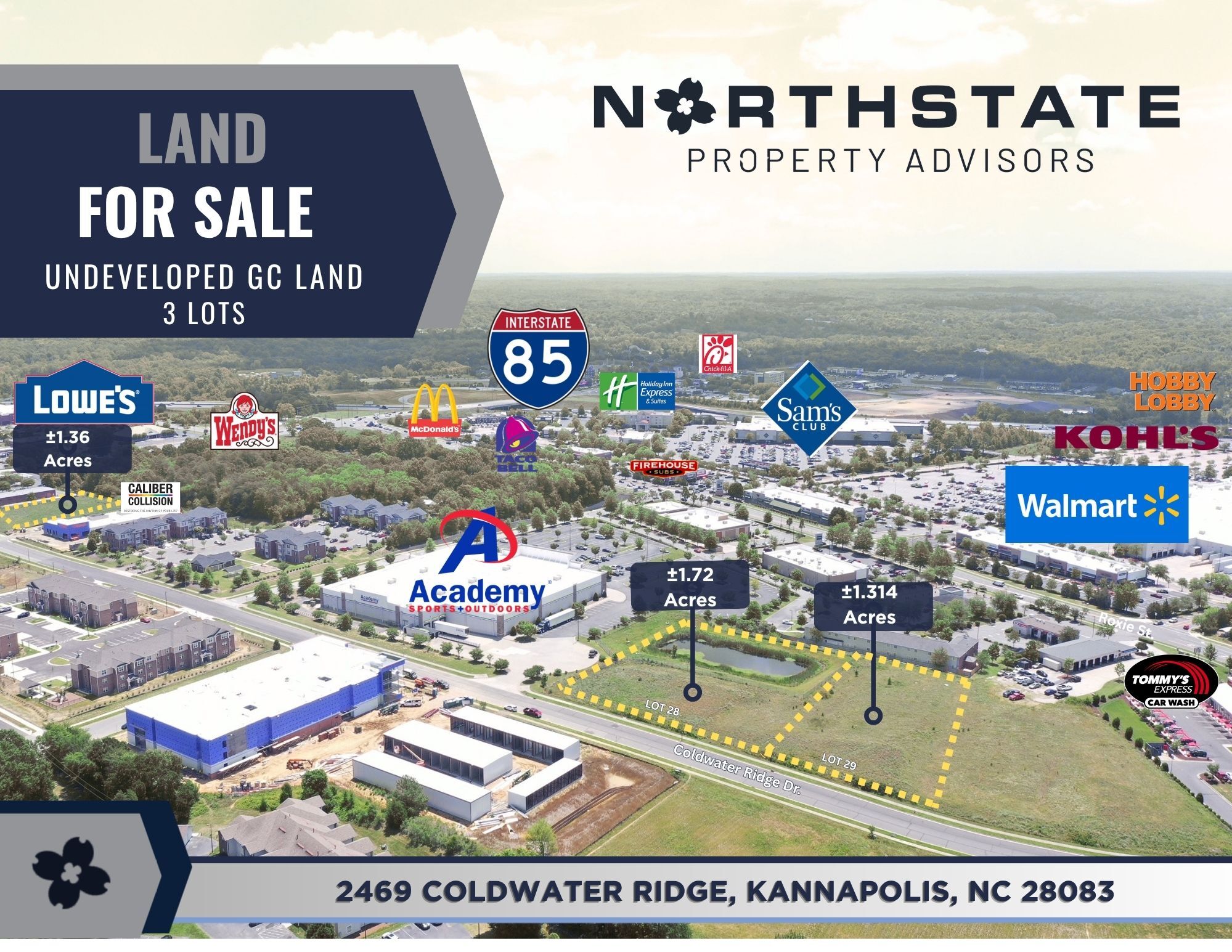 Coldwater Ridge Dr @ Old Earnhardt Rd, Kannapolis, NC for Sale