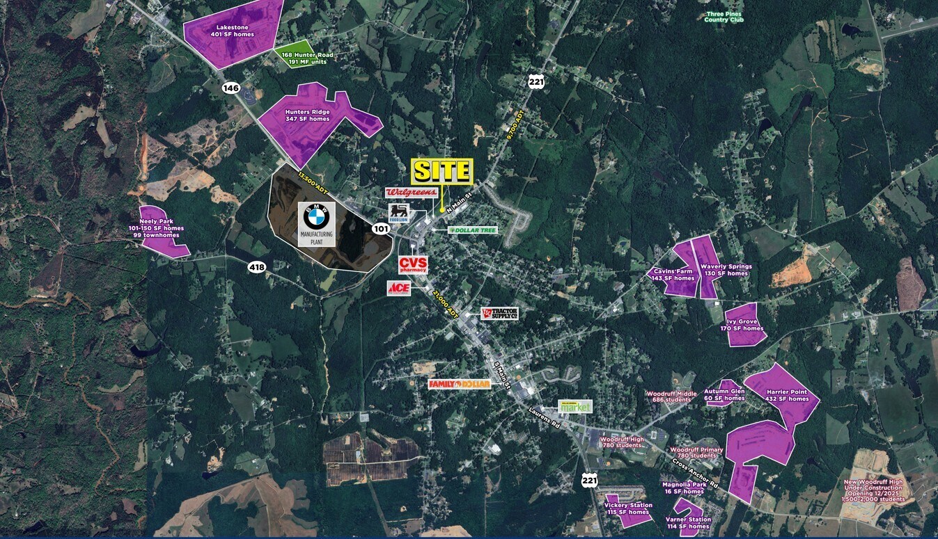 956 Main st, Woodruff, SC for Rent