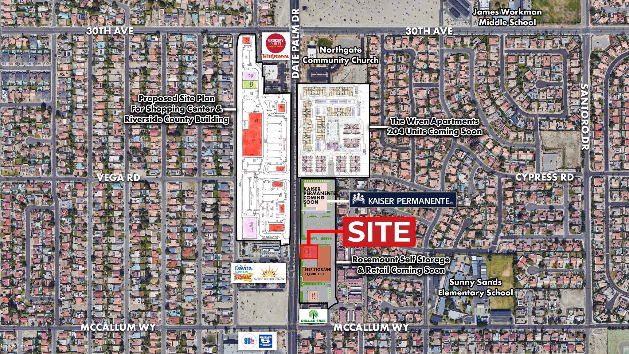 Date Palm & McCallum Way dr, Cathedral City, CA for Rent