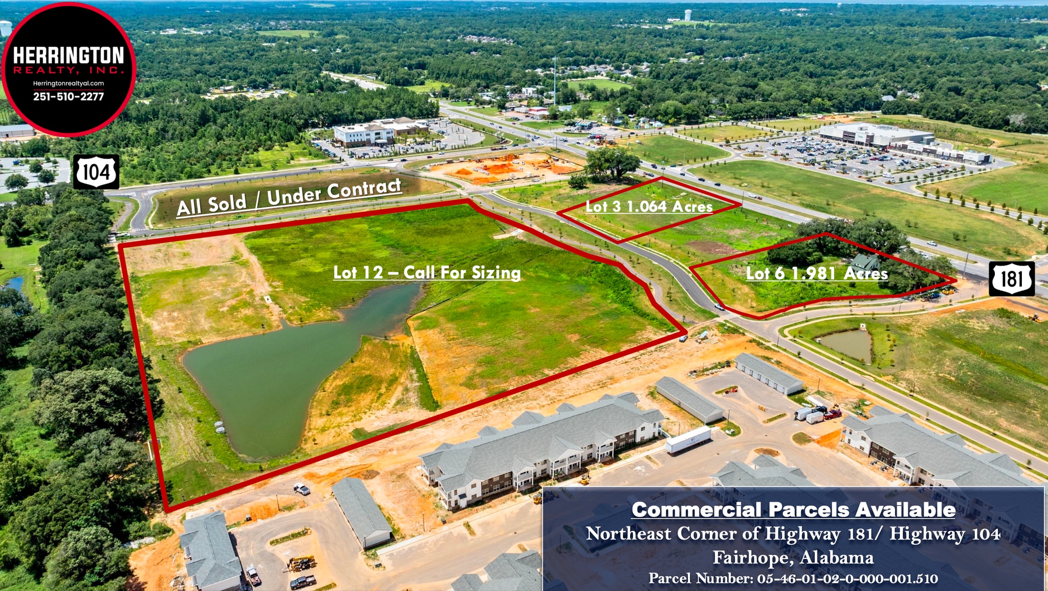 Highway 181 and Highway 104, Fairhope, AL for Sale