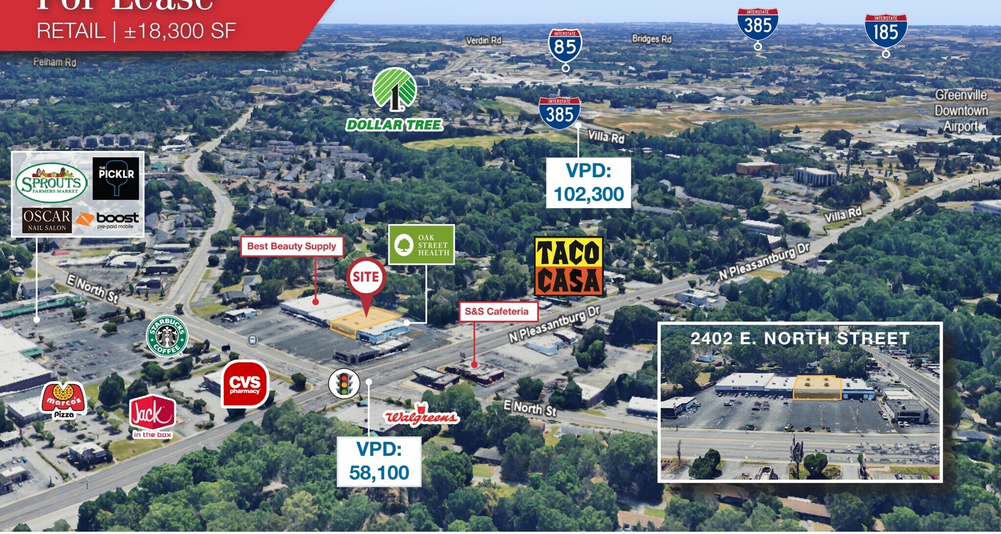 2402 E North St, Greenville, SC for Rent