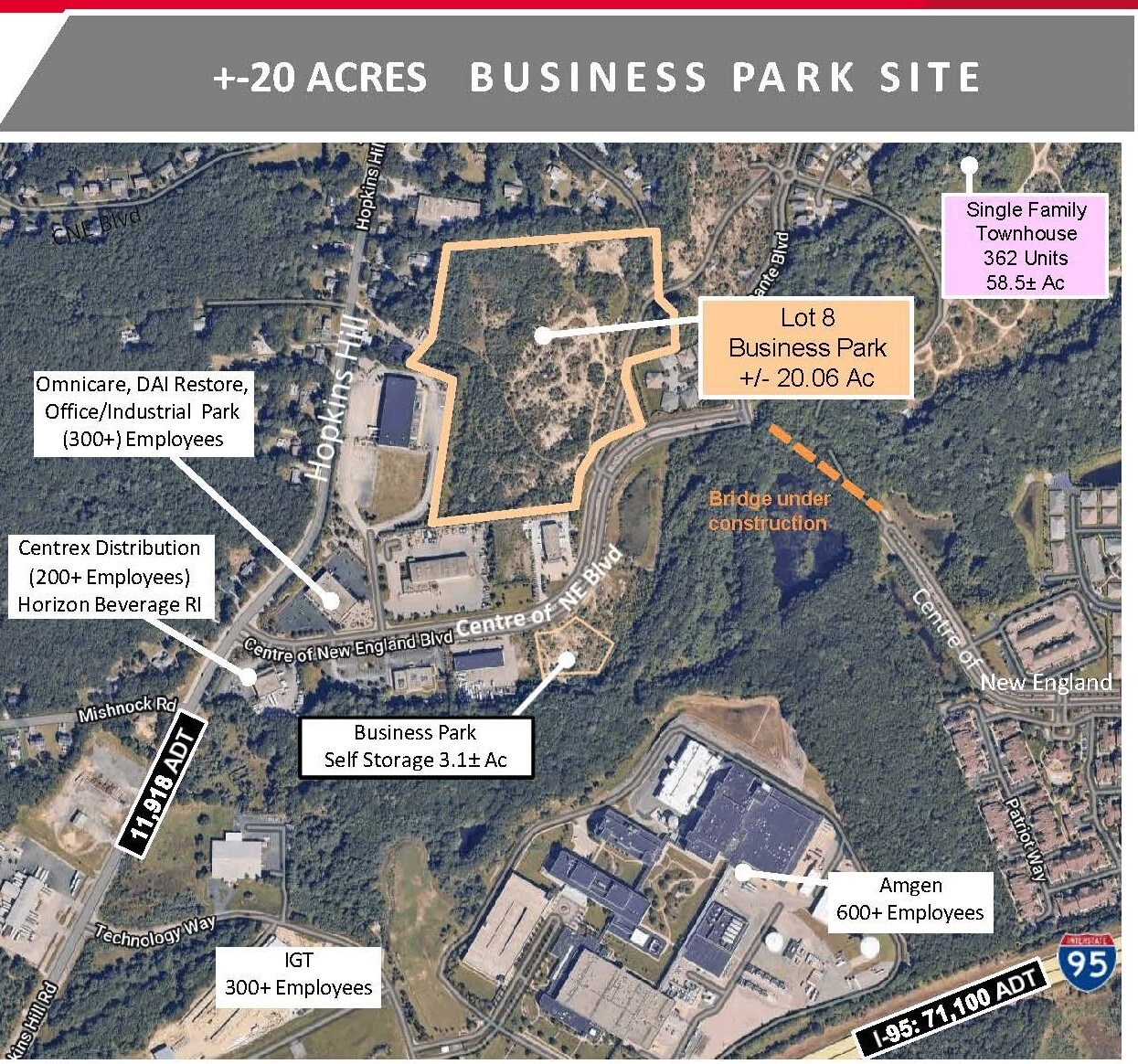 Centre of New England Boulevard Lot 8, Coventry, RI for Sale