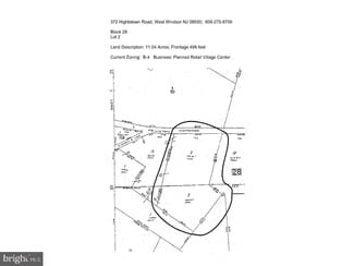 West Windsor Township, NJ Commercial Land - 372 Princeton Hightstown Rd