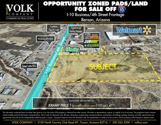 Benson, AZ Commercial Land - I-10 & Prickly Pear