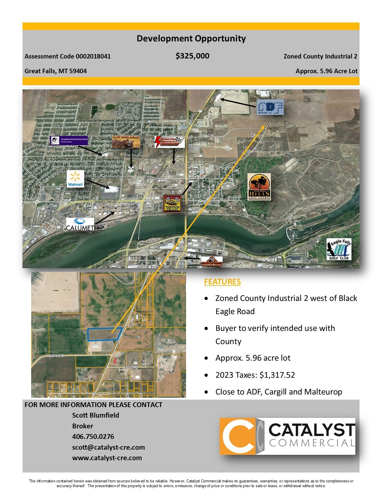 NHN Black Eagle Road Great Falls, MT 59404 Land Property for Sale on
