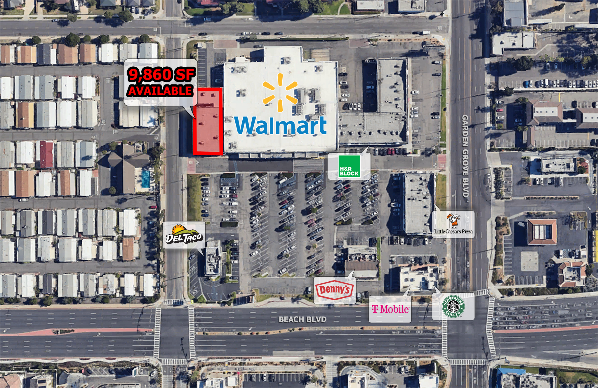 12820-12880 Beach Blvd, Stanton, CA for Rent