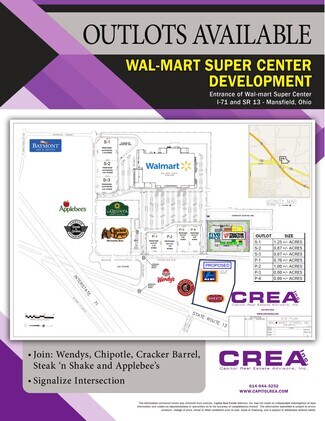 Mansfield, OH Commercial Land - SR 13 & I-71