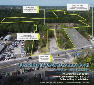 Jacksonville, FL Commercial Land - Blanding Blvd/Wesconnet blvd Jacksonville, FL Commercial Land - Blanding Blvd/Wesconnet blvd