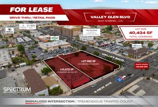 San Gabriel, CA Commercial Land - 531-545 W Valley Blvd