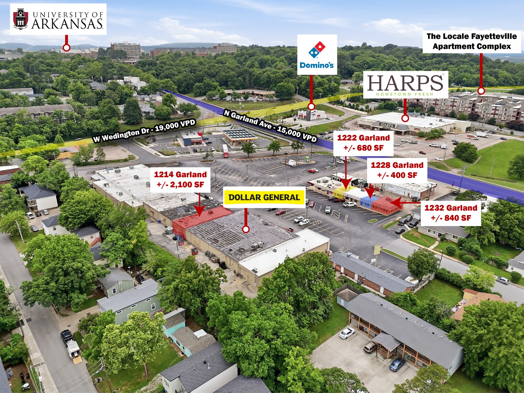 1200-1220 N Garland Ave, Fayetteville, AR for Rent