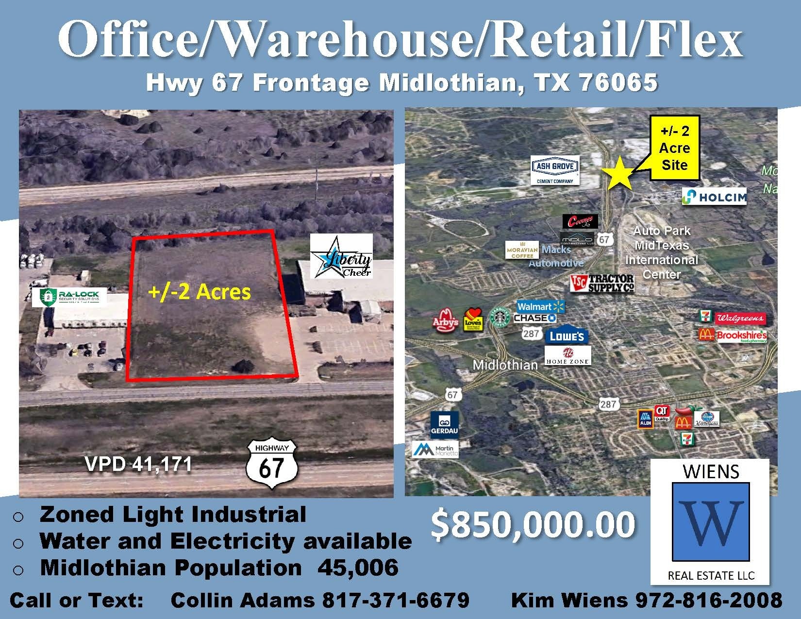 TBD Highway 67, Midlothian, TX for Sale