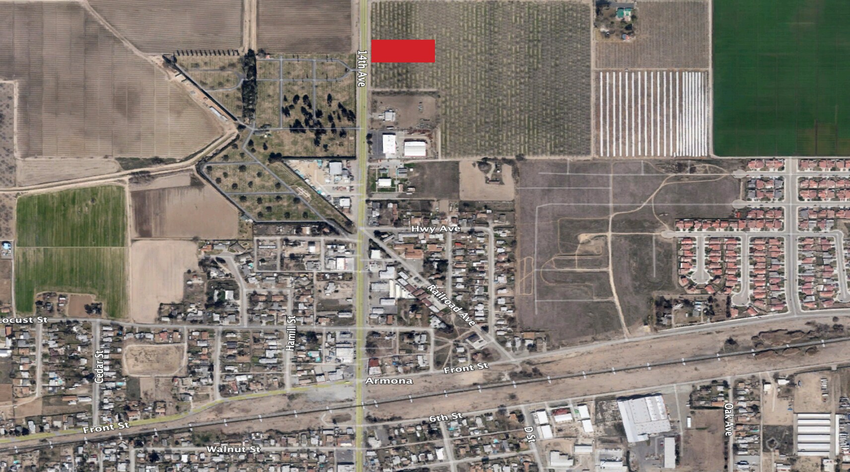 14th Avenue Frontage Lot, Hanford, CA for Sale