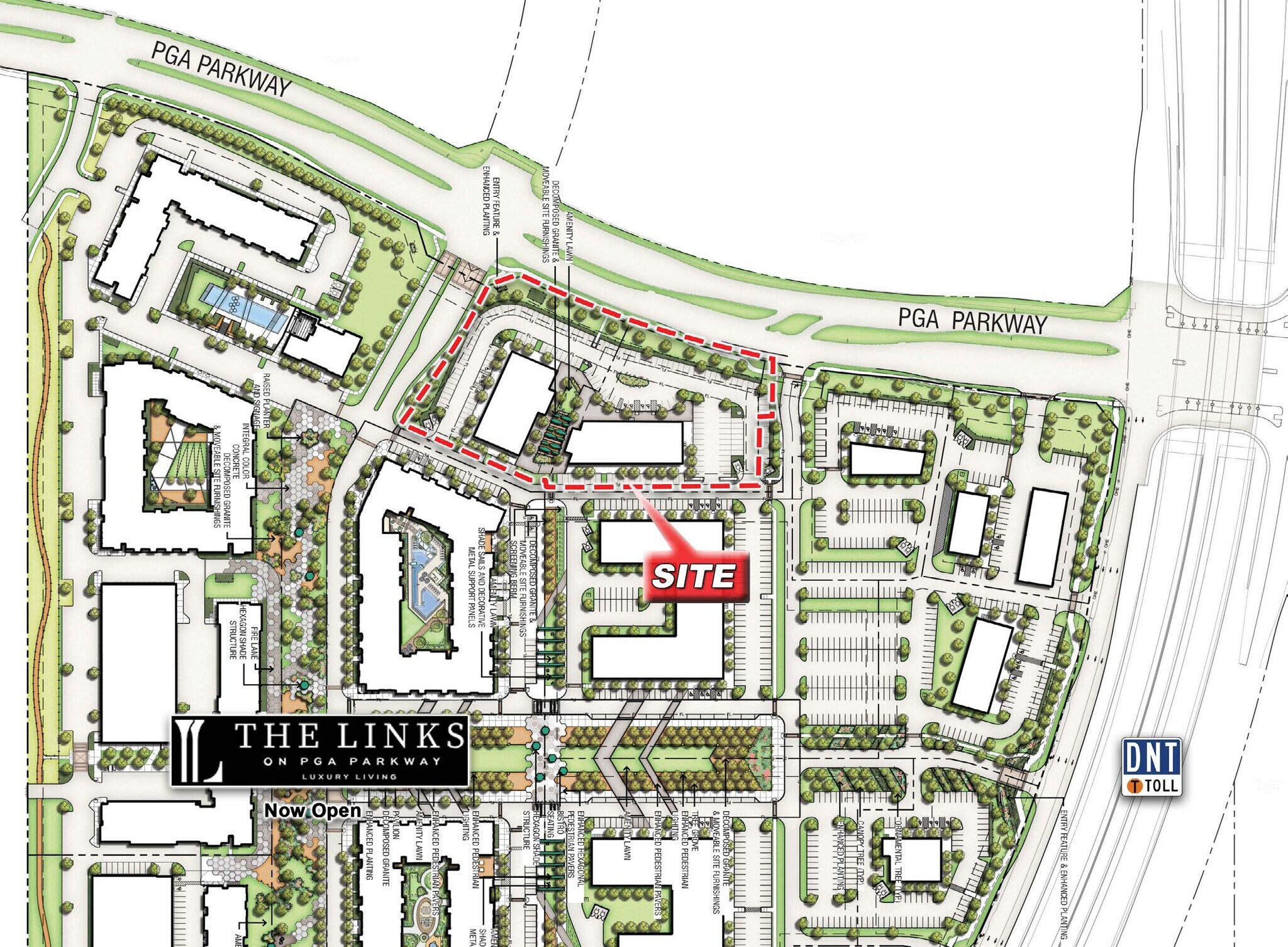 SWQ of Dallas North Tollway & PGA Pkwy, Frisco, TX for Rent