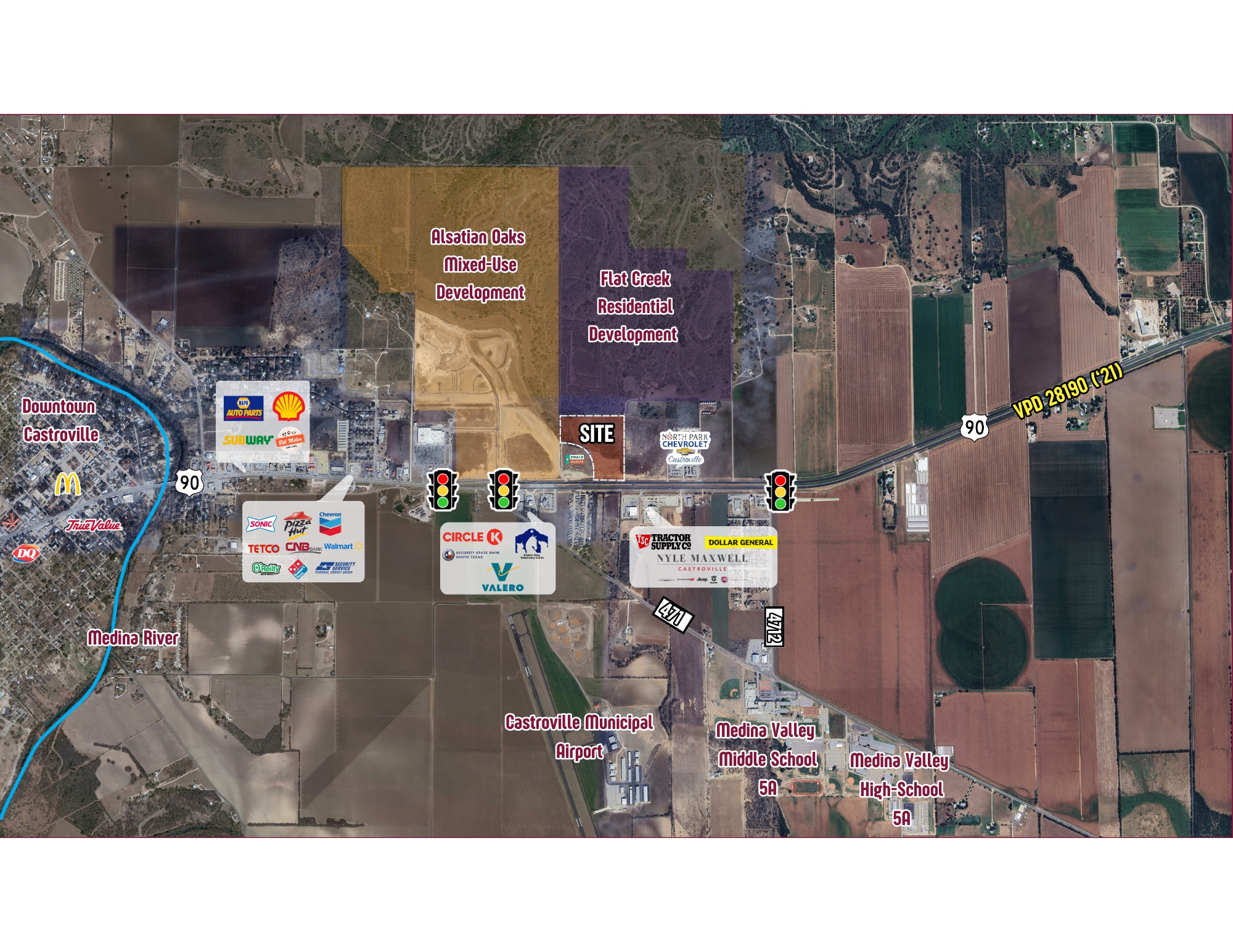 Highway 90, Castroville, TX for Sale