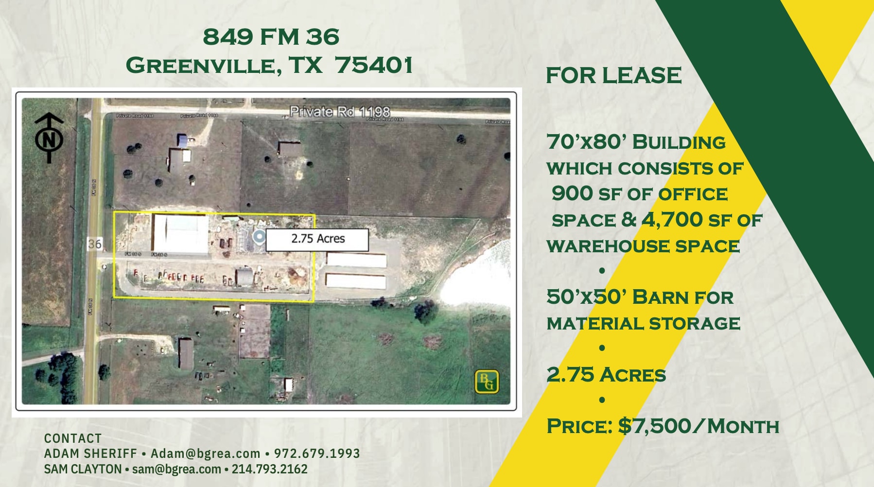 849 FM 36, Greenville, TX for Rent