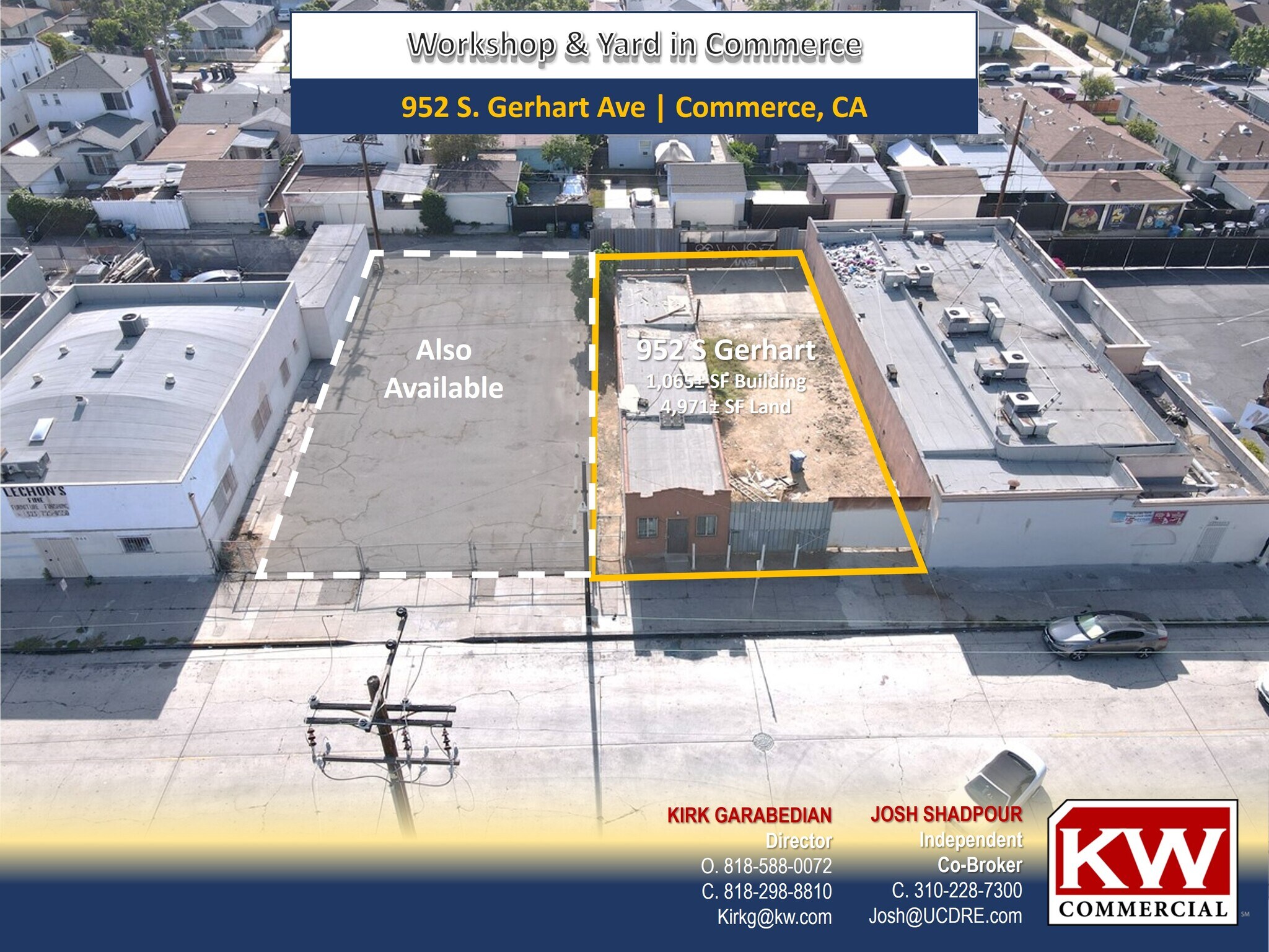 952 S Gerhart Ave Commerce, CA 90022 Industrial Property for Sale on