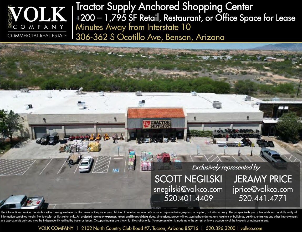 306-362 S Ocotillo Ave, Benson, AZ for Rent