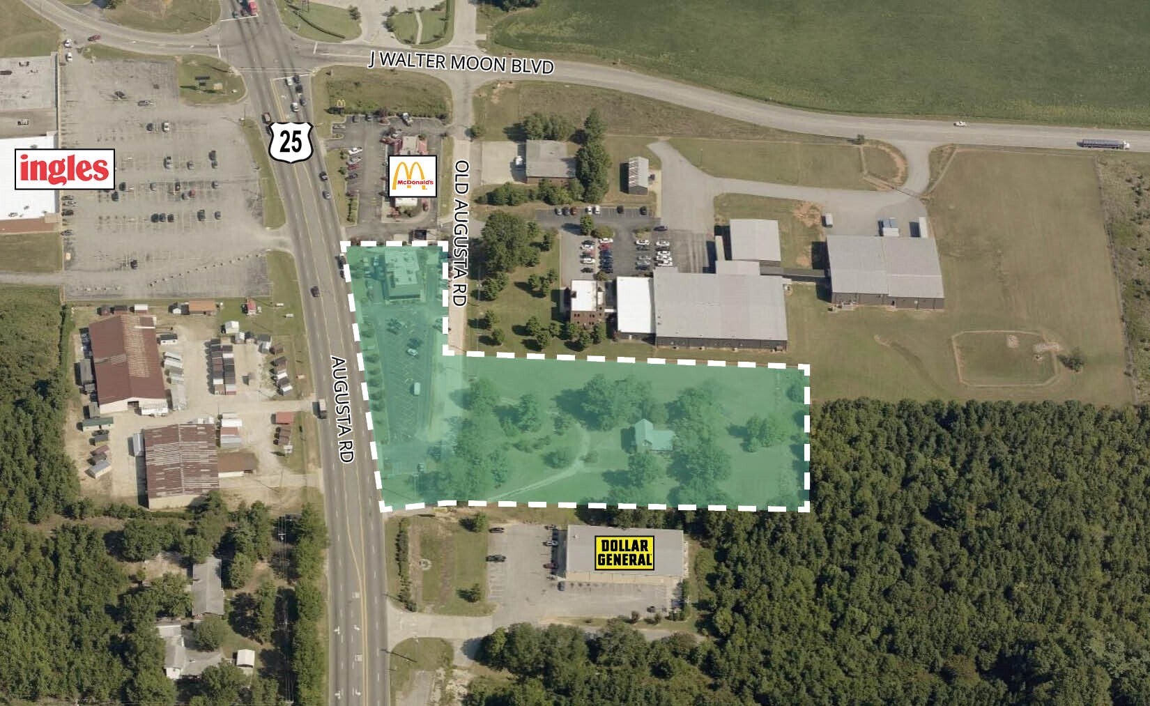 20 Old Augusta Rd Piedmont, SC 29673 Land Property for Lease on