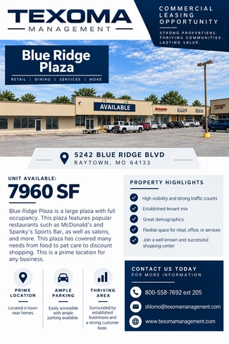 Raytown, MO Retail - 5210-5252 Blue Ridge Blvd