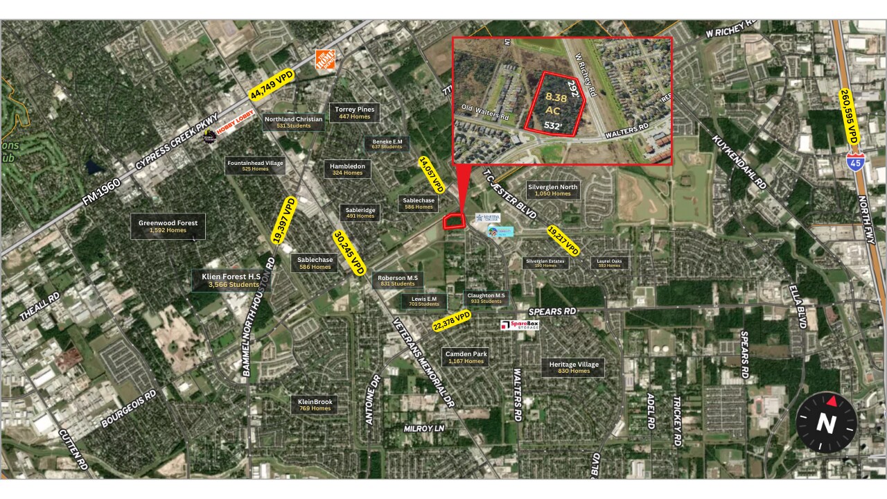 Walters Rd @ W Richey Rd, Houston, TX for Sale