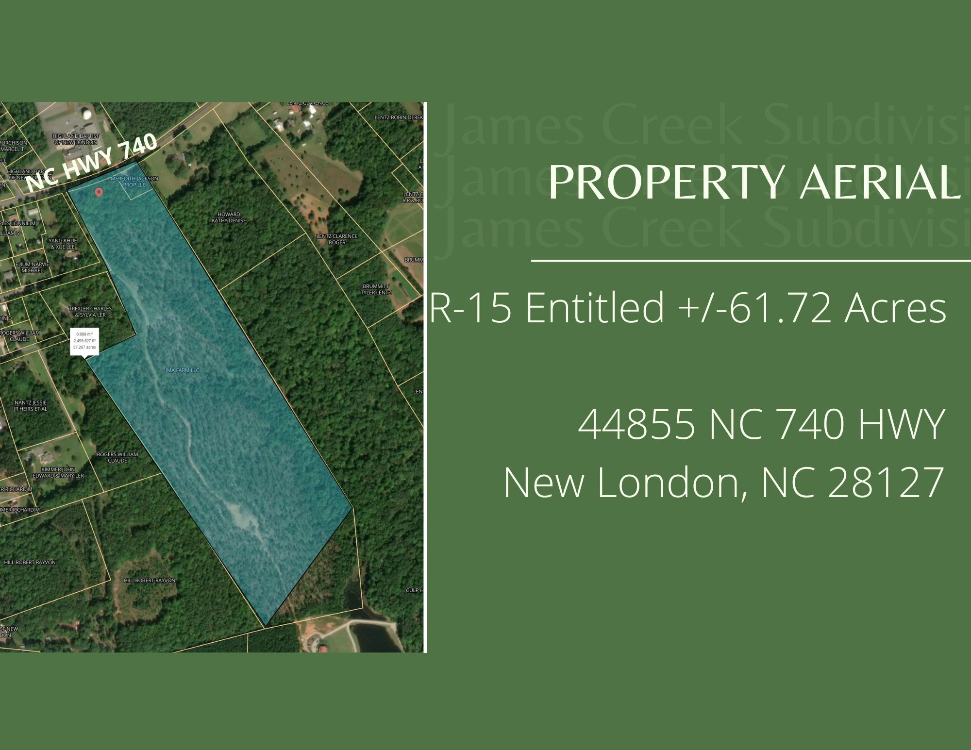 44855 Hwy 740, New London, NC for Sale