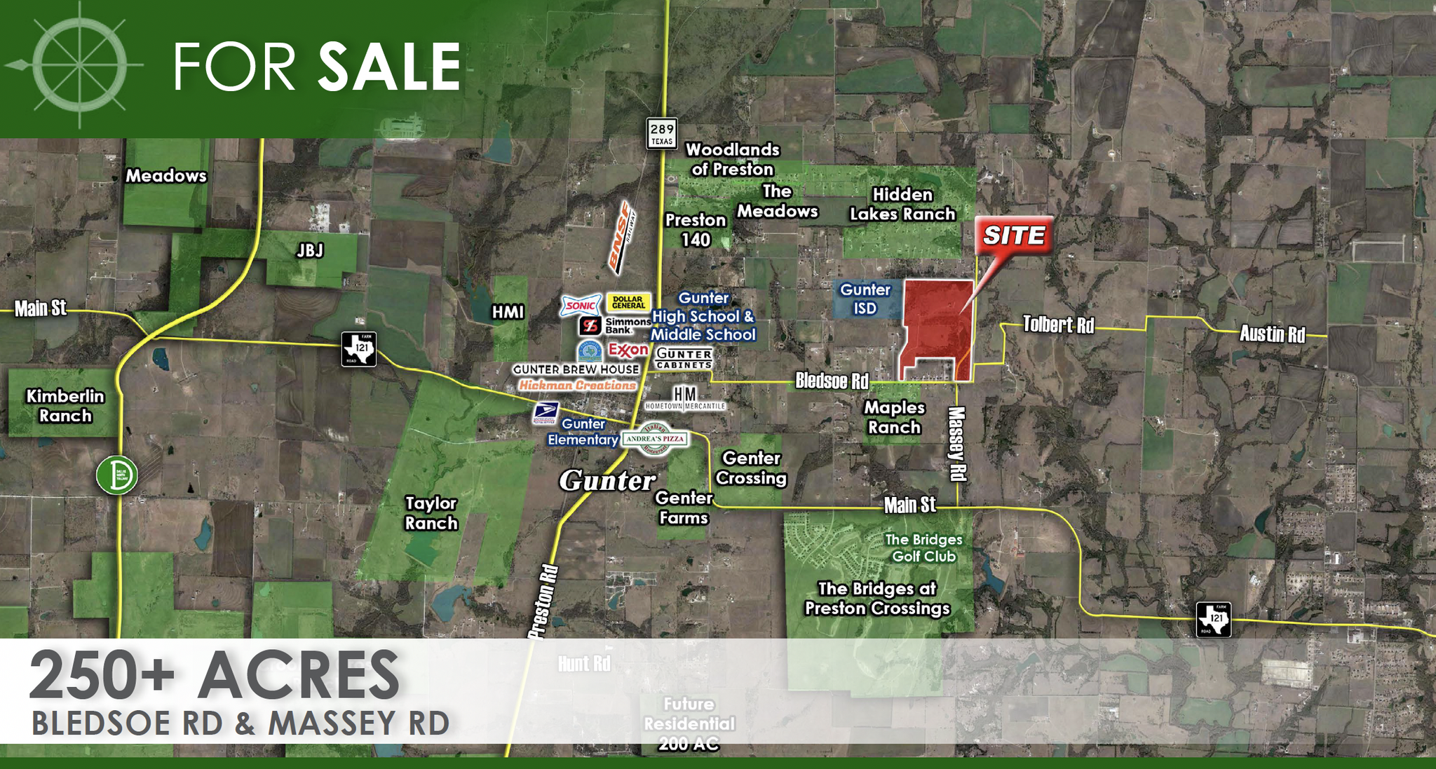 BLEDSOE RD & MASSEY RD, Gunter, TX for Sale