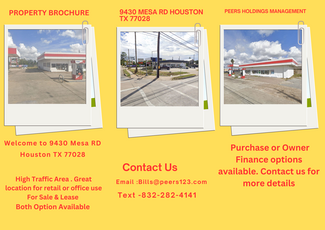 Houston, TX Retail - 9430 Mesa Dr