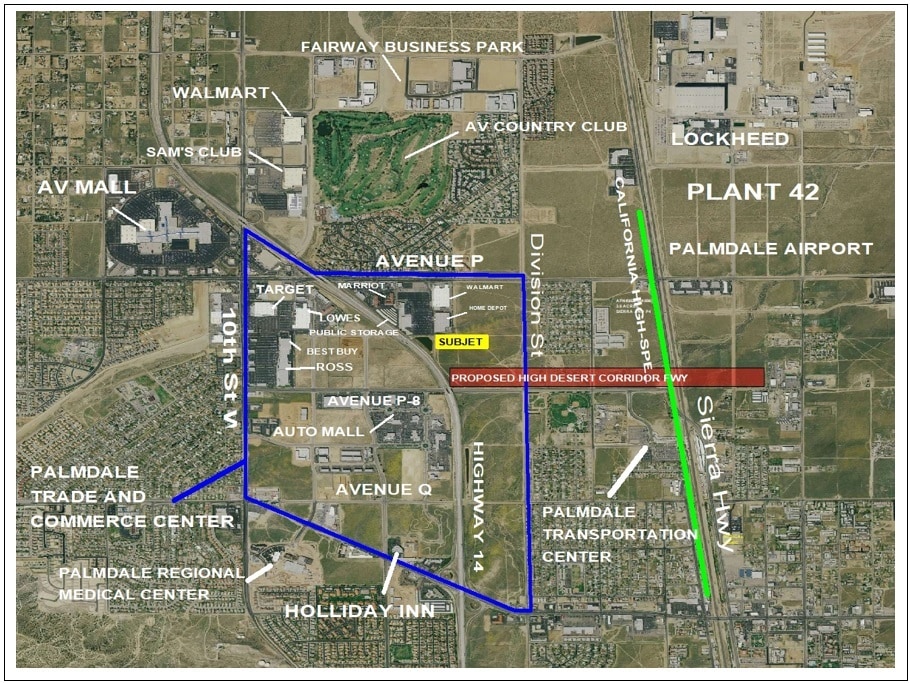 Highway 14 and P-4 Ave @ Division St. and P-4, Palmdale, CA for Sale