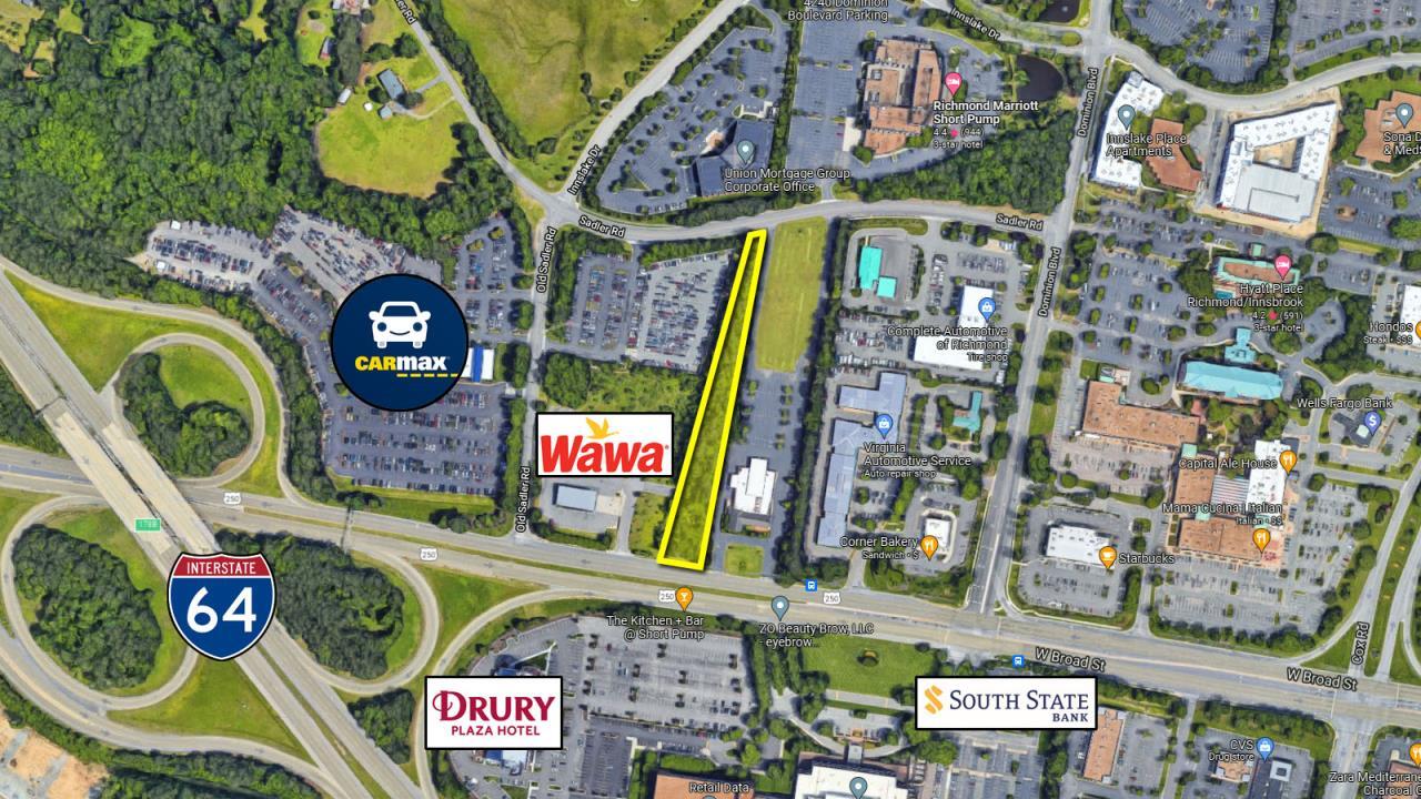 11040 W Broad St Glen Allen, VA 23060 Land Property for Lease on