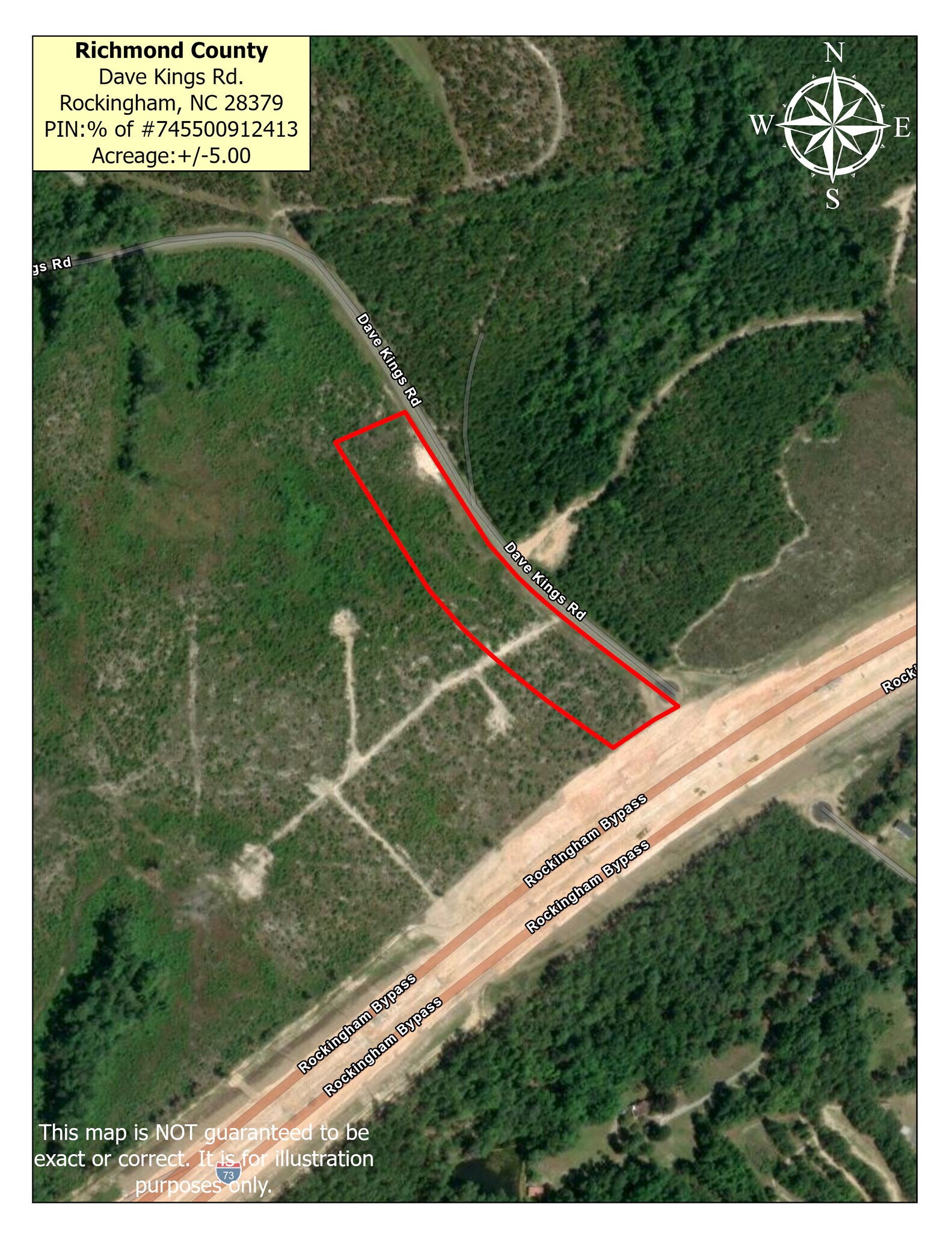 0 TBD I 74 - Dave Kings Rd Rd, Rockingham, NC for Sale