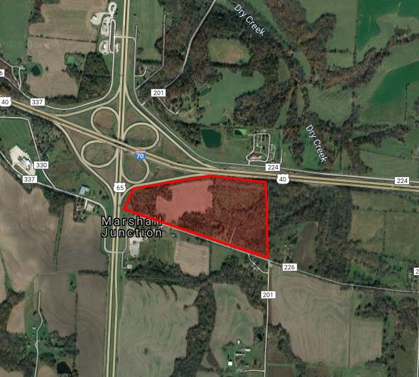 22.14 AC SE Quadrant of Hwy 70 & US 65 Intersection, Marshall Junction, MO for Sale