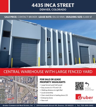 Denver, CO Warehouse - 4435 Inca St Denver, CO Warehouse - 4435 Inca St