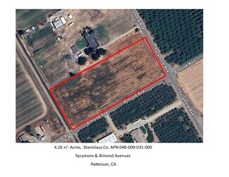 Patterson, CA Residential Land - 16975 Sycamore Ave
