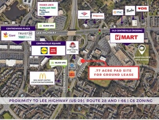 Centreville, VA Commercial Land - 5874 Old Centreville Dr