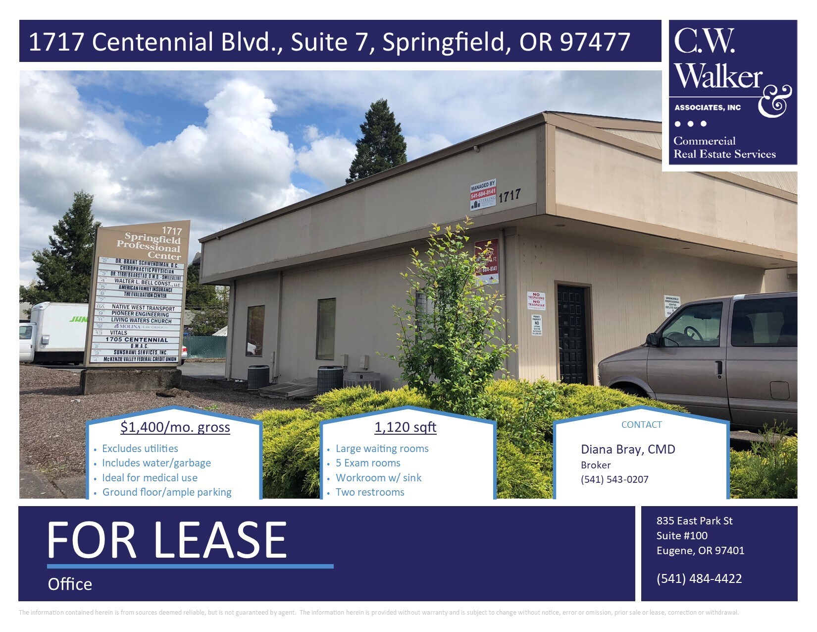 1717 Centennial Blvd Springfield, OR 97477 Office Property for Lease