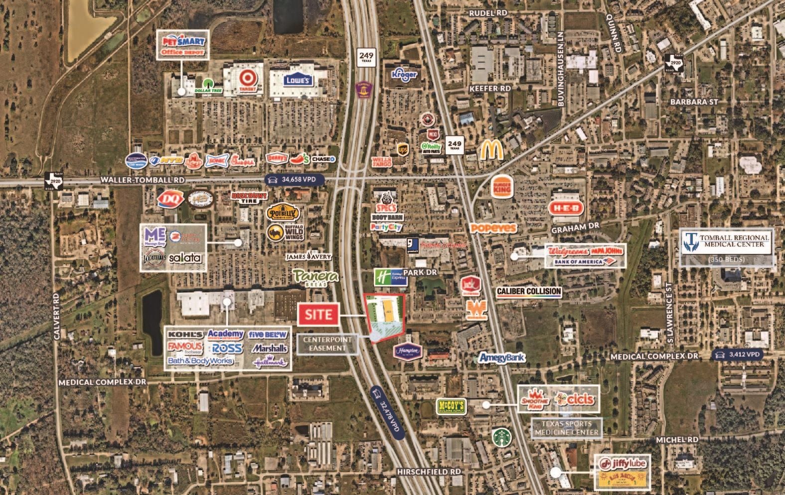 NEQ Tomball Parkway & Medical Complex Dr, Tomball, TX for Sale
