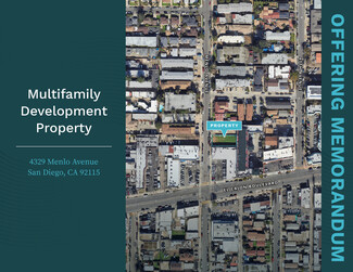 San Diego, CA Residential Land - 4329 Menlo Ave