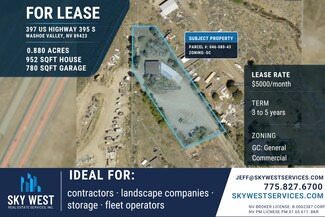 Washoe Valley, NV Commercial Land - 397 US Highway 395 S