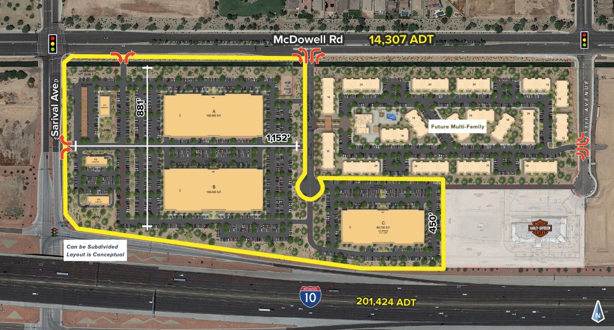 NEC I-10 & Sarival Rd, Goodyear, AZ for Rent