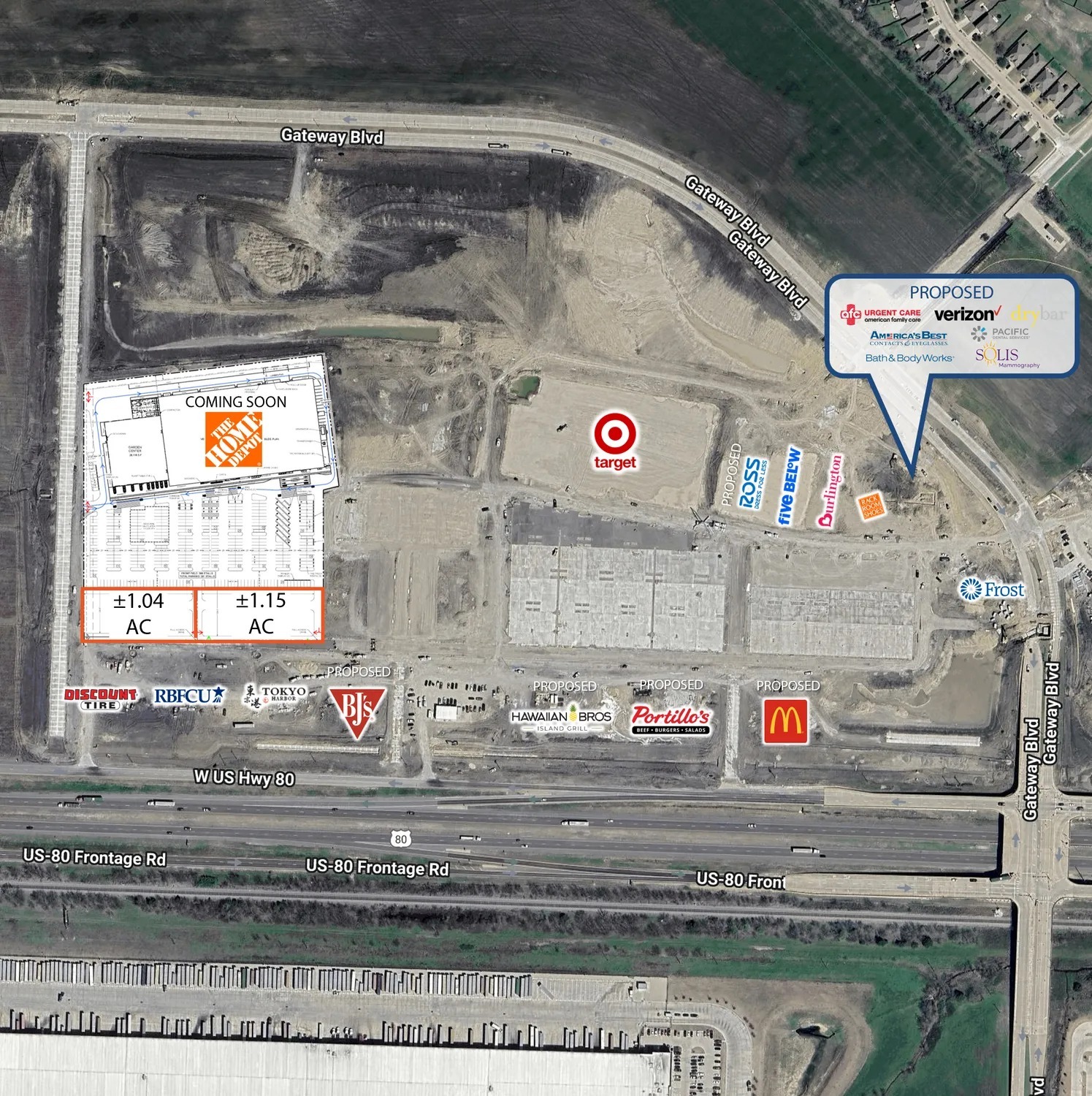 US Hwy 80 and Gateway Blvd, Forney, TX for Sale