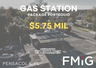 5 Gas Stations Unbranded Pensacola FL