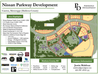 Canton, MS Commercial Land - 0 Nissan Pkwy