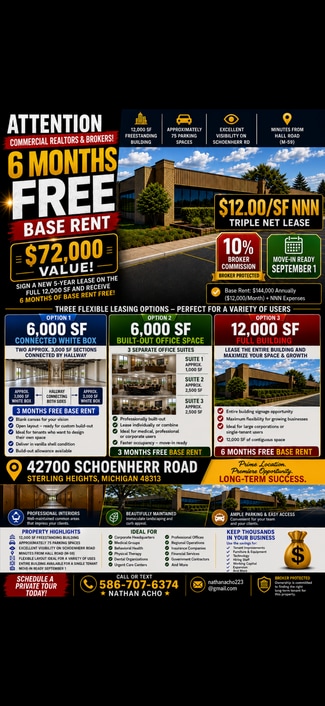 Sterling Heights, MI Office - 42700 Schoenherr Rd Sterling Heights, MI Office - 42700 Schoenherr Rd
