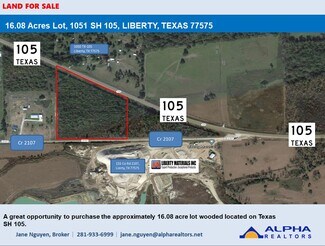 Liberty, TX Commercial Land - 1051 Sh 105