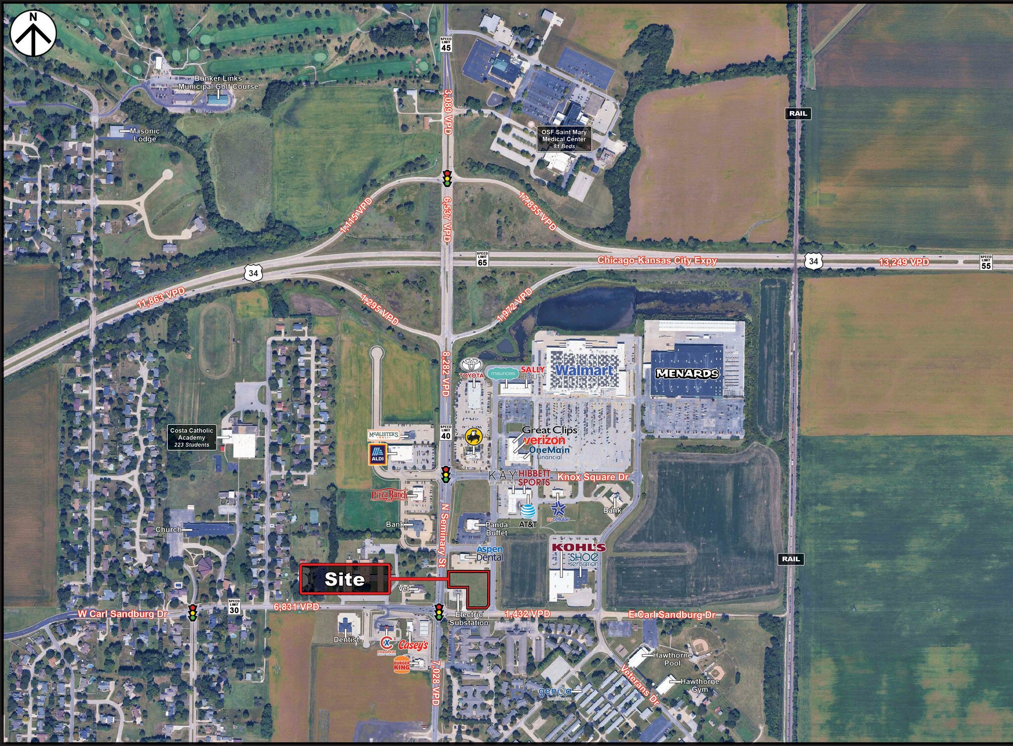 100 N Seminary St, Galesburg, IL for Rent