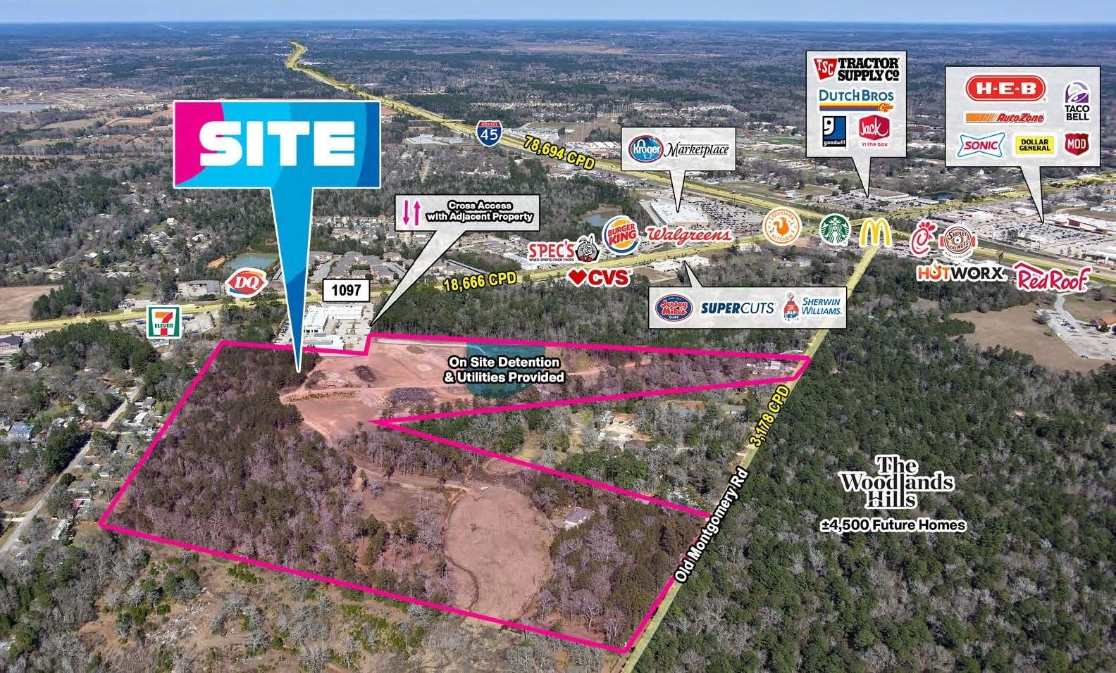 11931 Old Montgomery - West Tract, Willis, TX for Sale