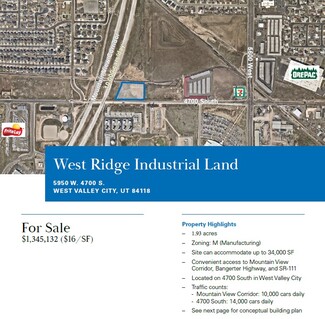 West Valley City, UT Industrial - 5950 4700